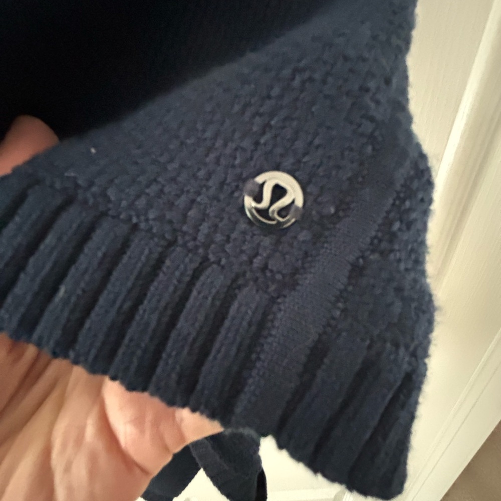 Lululemon Navy Knit Poncho